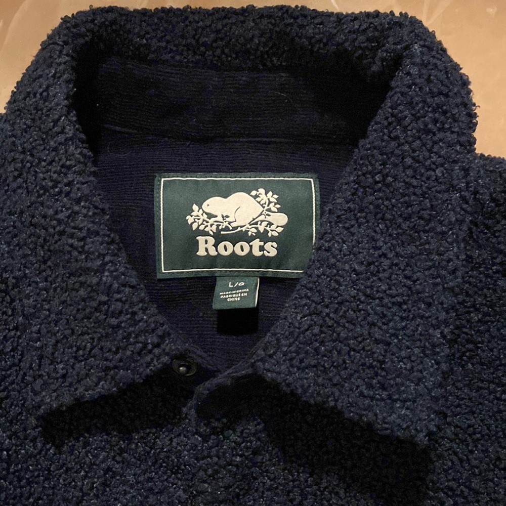 Roots jacket. Brand new have yet to wear. Is velvet fabric.